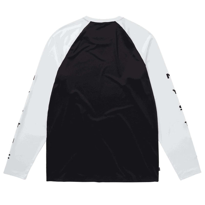 Quickdry Men's Long Sleeve Bolt Shirt, Black and White, XL, Mystic 35001_240157_950_XL