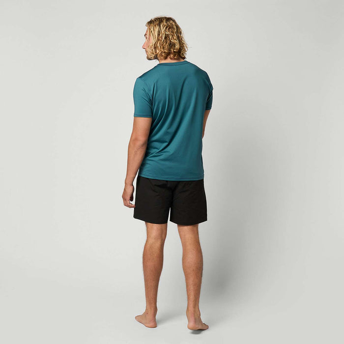 Rashguard Boarding Herren Kurzarm Petrol M Mystic 35001_250761_695_M