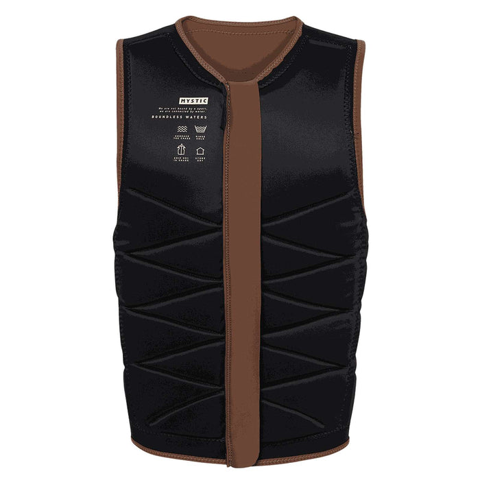 Wake Impact Weste Outlaw Mann Front-Zip Schnalle Braun XXL Mystic 35005_240226_700_XXL