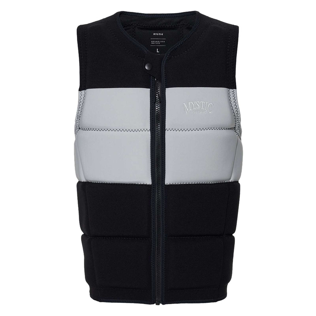 Wake Impact Vest Peacock Man Front-Zip Schwarz-Weiß M Mystic 35005_240227_950_M