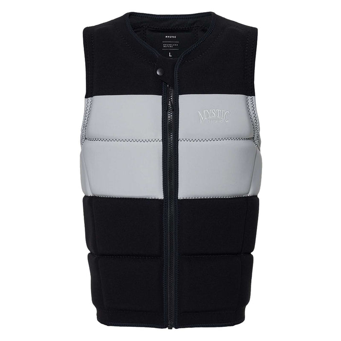 Wake Impact Vest Peacock Man Front-Zip Schwarz-Weiß M Mystic 35005_240227_950_M