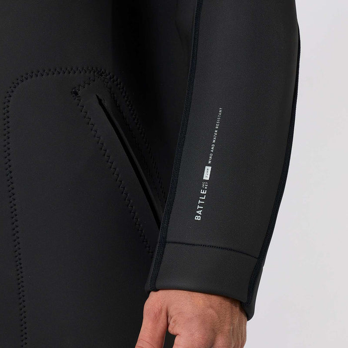 Neoprenjacke Battle Mann 3-2mm Schwarz M Mystic 35017_230310_900_M