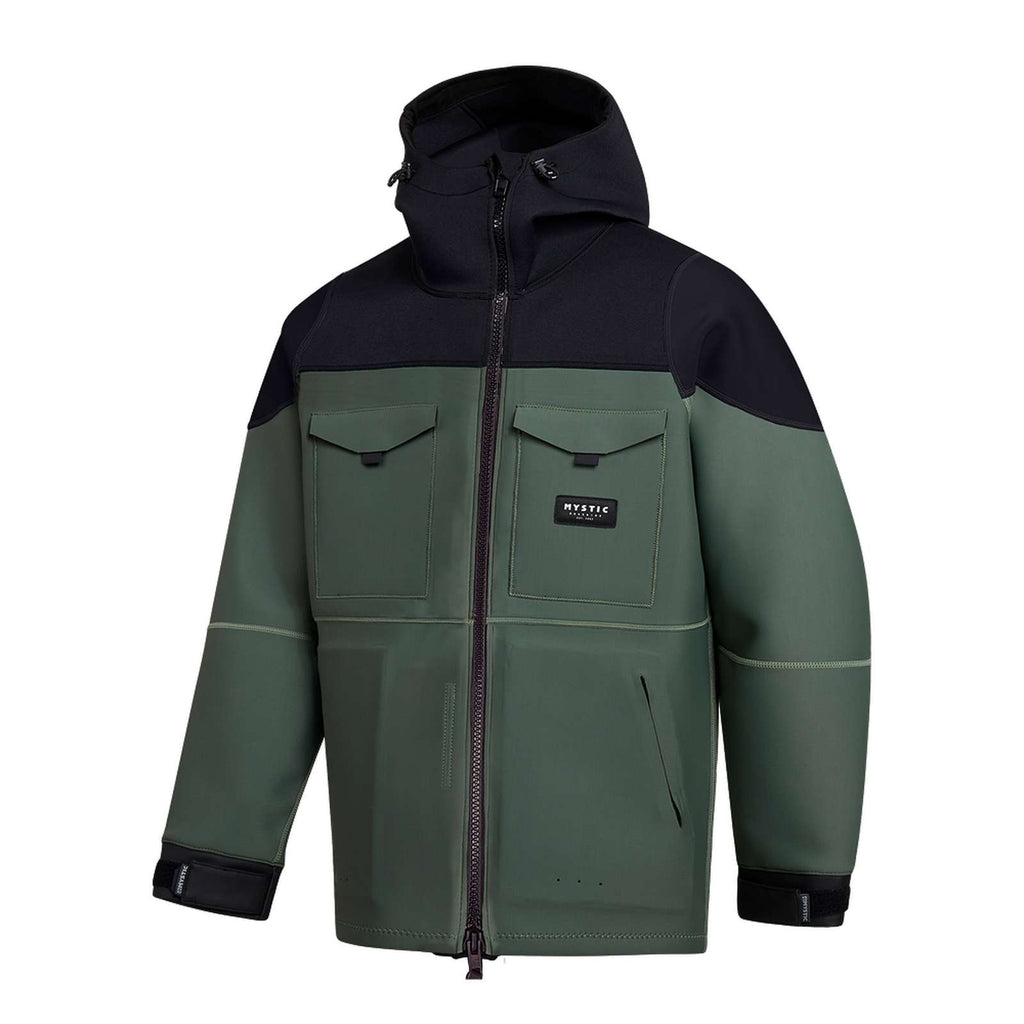 Neoprenjacke Vortex Mann 3-2mm Dunkel-Olive L Mystic 35017_230360_643_L