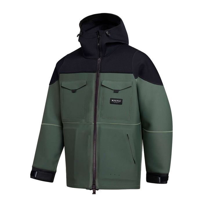 Neoprenjacke Vortex Mann 3-2mm Dunkel-Olive L Mystic 35017_230360_643_L