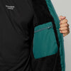 Wasserdichter Teddy gefütterter Poncho Explore Teal S-M Mystic 35018_240400_695_SM