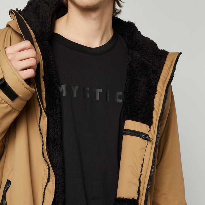 Wasserdichter Teddy gefütterter Poncho Explore Slate-Braun S-M Mystic 35018_240400_730_SM
