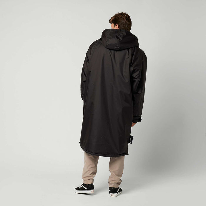 Wasserdichter Teddy gefütterter Poncho Explore Schwarz L-XL Mystic 35018_240400_900_LXL