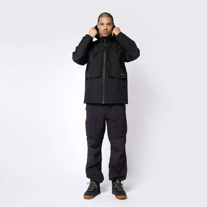 Wasserdichte Regenjacke DTS Schwarz M Mystic 35101_230102_900_M