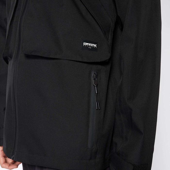 Wasserdichte Regenjacke DTS Schwarz M Mystic 35101_230102_900_M