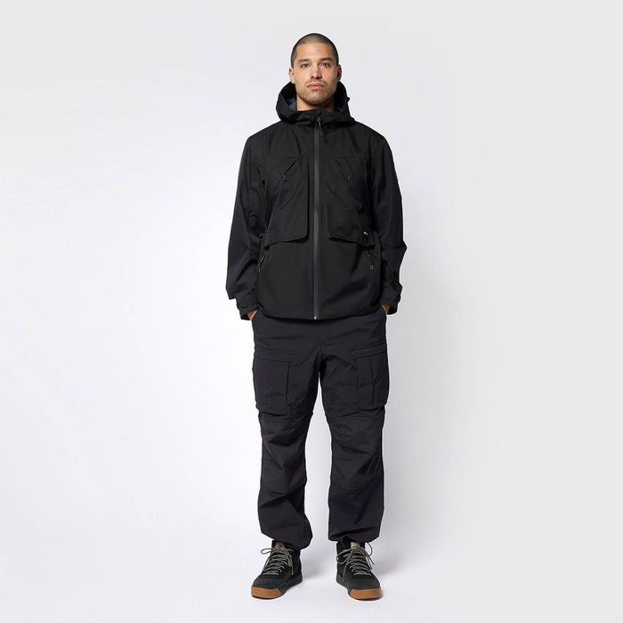 Wasserdichte Regenjacke DTS Schwarz S Mystic 35101_230102_900_S