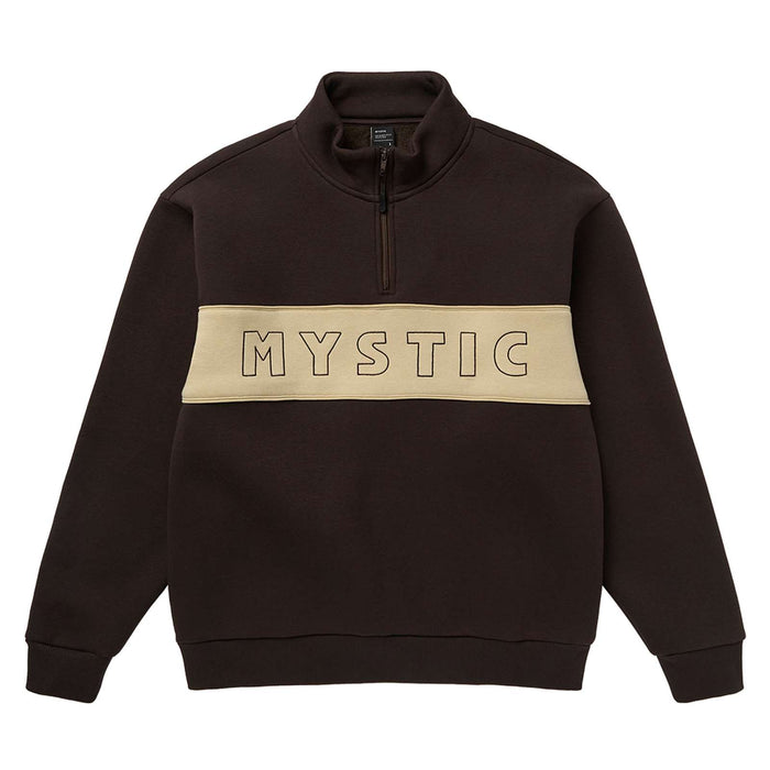 Slate Halb-Zip Sweat Dunkel-Braun M Mystic 35104_260315_736_M