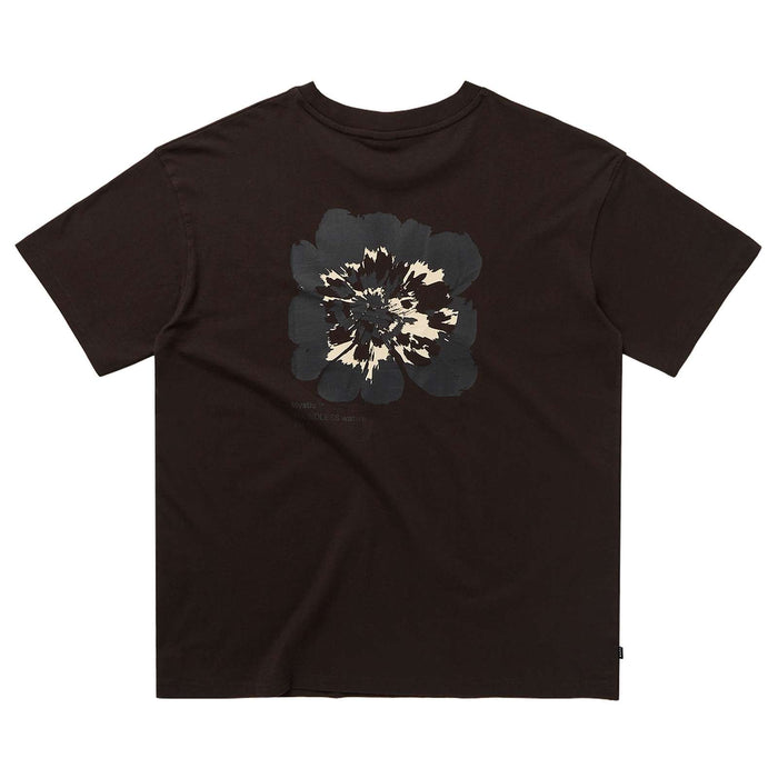 Oversized T-shirt with heart flower design, dark brown, size L, Mystic 35105_260340_736_L