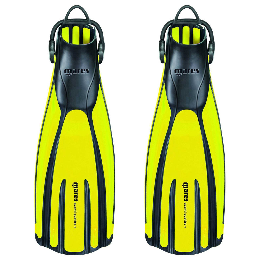 Aletas de buceo Avanti Quattro+ Amarillo-Reflex S-37-41 Mares 410003SASRYL