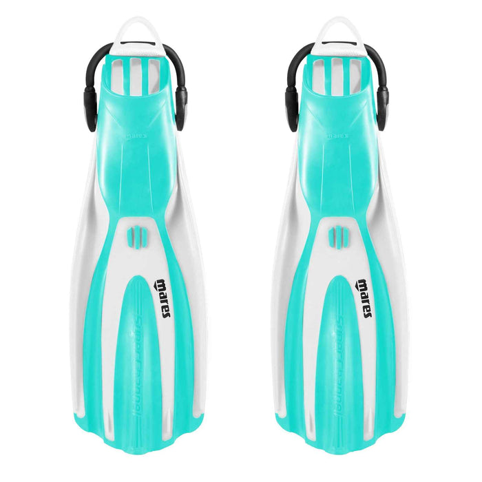 Tauchflossen Avanti Superchannel Oh Weiß-Aqua XL-44-48 Mares 410012BNXLWHA
