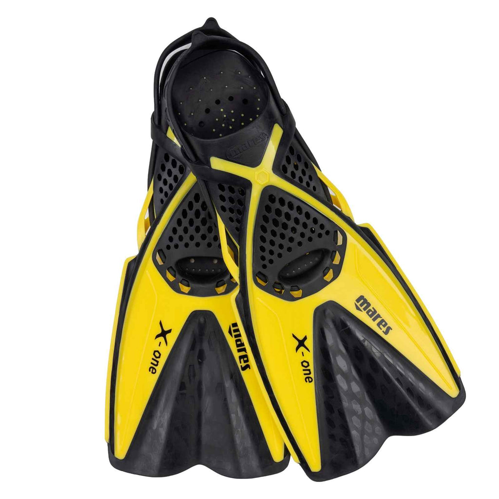 Pinne da snorkeling X-One Bambini Gialle XS-EU 24-29-UK 7-10,5-USA 7,5-11 Mares 410345SAYLXS