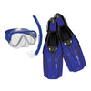 Set da snorkeling Nateeva Keewee Blu L-XL Mares 410757SPBLLXL