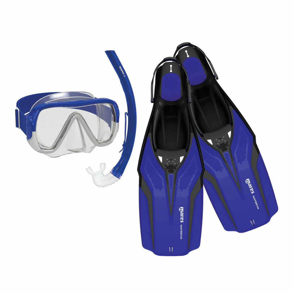 Set da snorkeling Nateeva Keewee Blu M-L Mares 410757SPBLML
