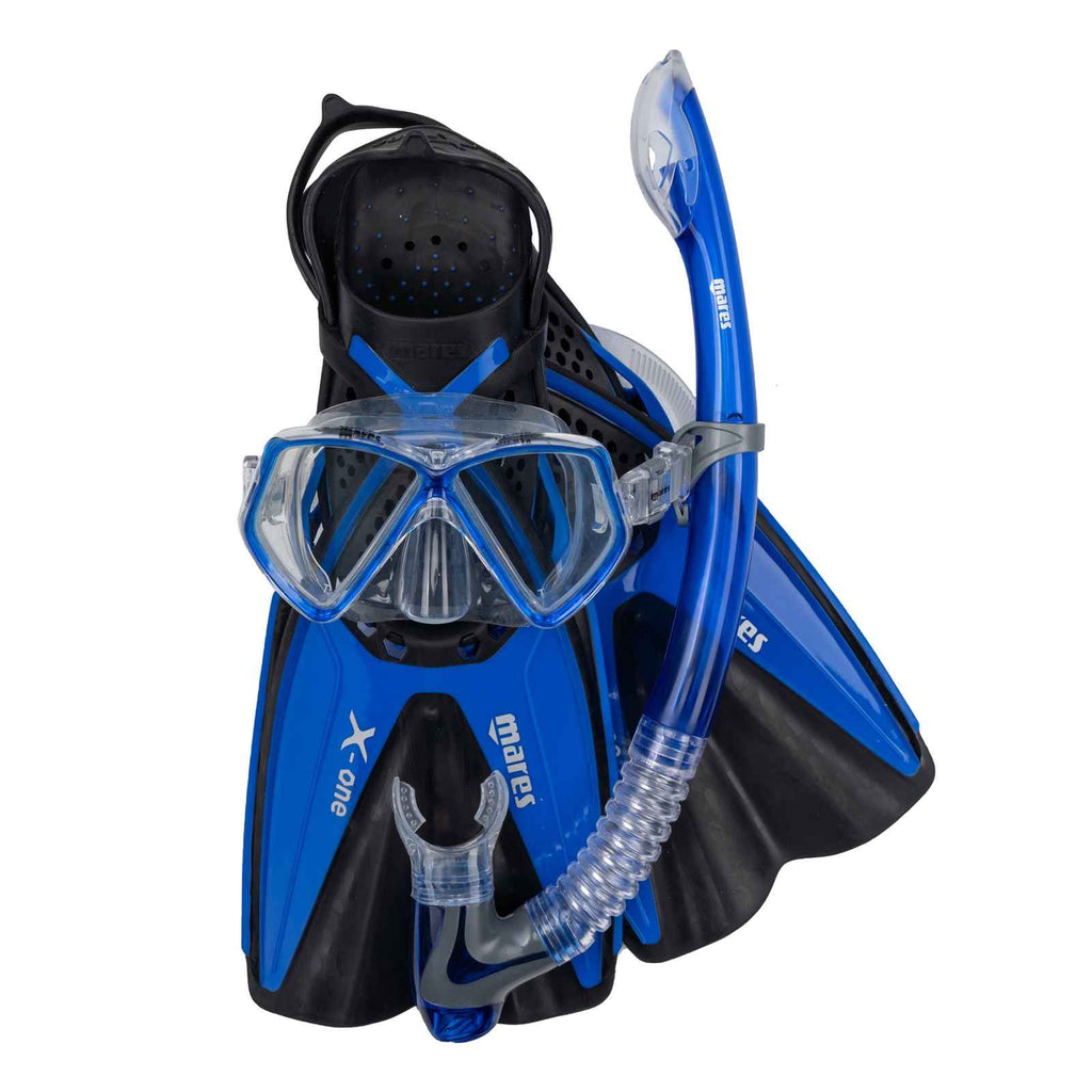 Set da snorkeling X-One Pirate Bambini Blu XS-4-14 anni Mares 410759TBBLXS