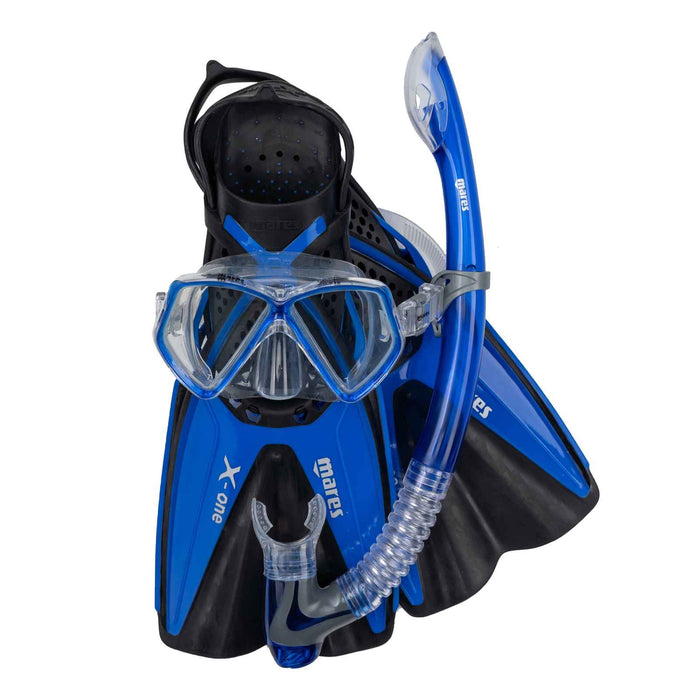 Set da snorkeling X-One Pirate Bambini Blu XS-4-14 anni Mares 410759TBBLXS