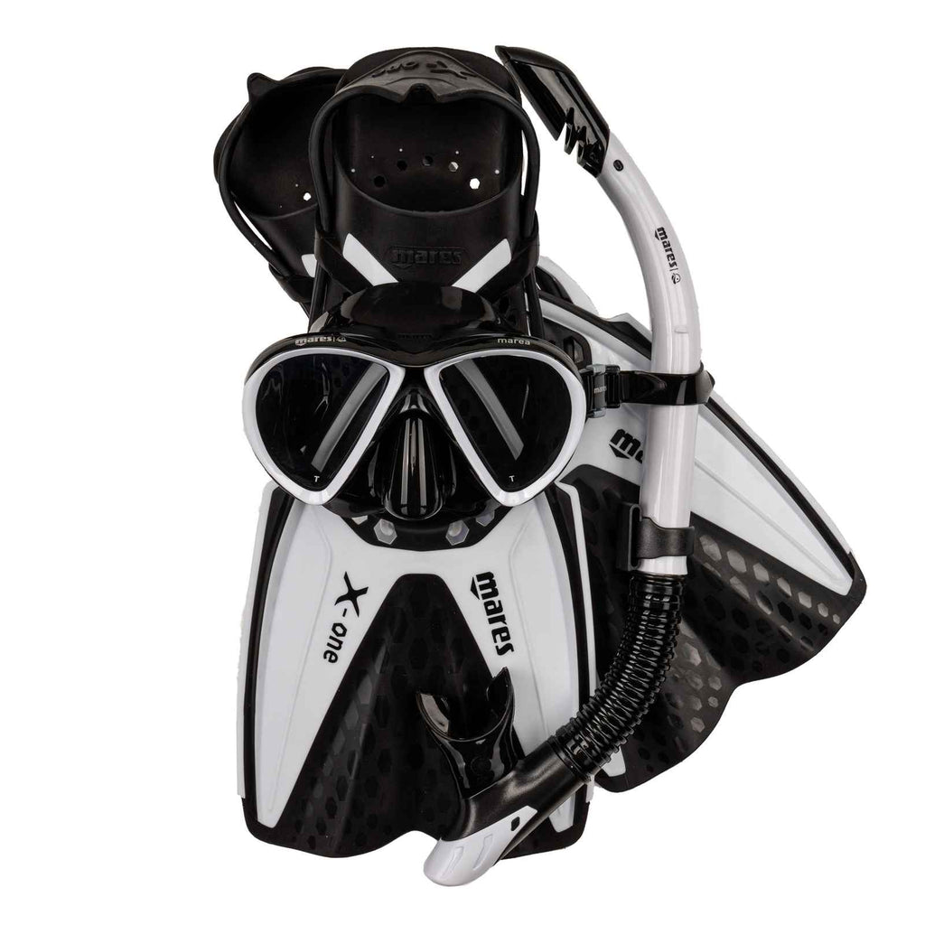 Snorkelset X-One Marea Wit-Zwart L-XL Mares 410794TBWHKLXL