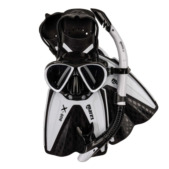Snorkelset X-One Marea Wit-Zwart S-M Mares 410794TBWHKSM