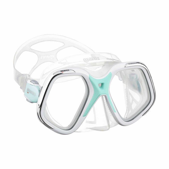 Tauchmaske Chroma Up Weiß-Türkis Mares 411066EBWHACL