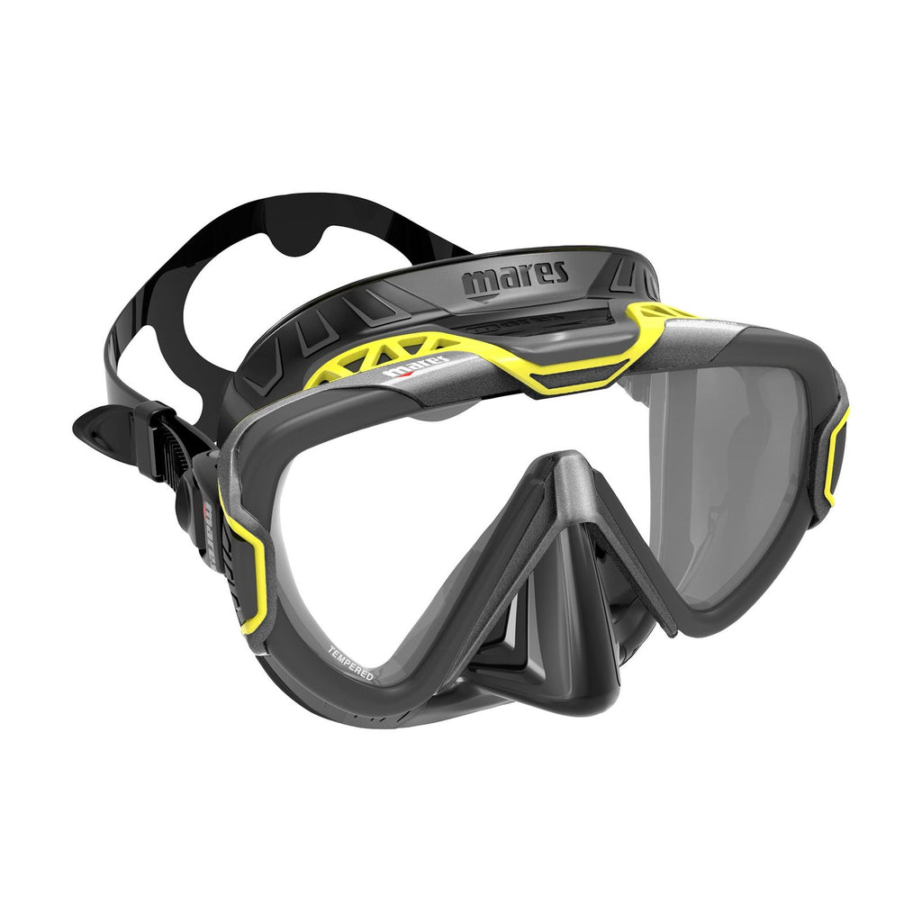 Masque de plongée Pure Wire Gris-Jaune Mares 411069EBGRYBK