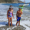 Schnorchelmaske Keewee Kinder Gelb-Aqua 8-14 Jahre Mares 411076SCYLACL