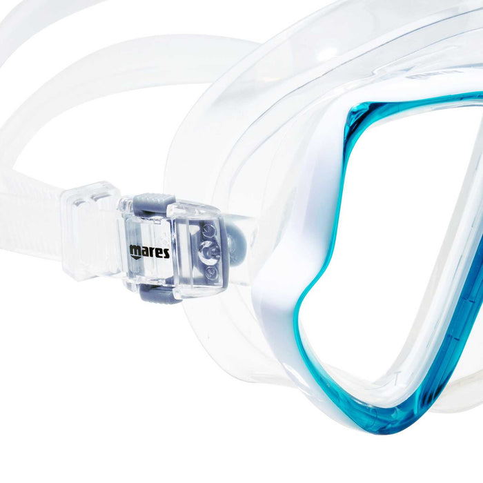 Schnorchelmaske Wahoo Aqua-Weiß Mares 411238SCAQWCL