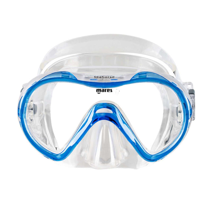 Masque de snorkeling Seahorse Enfants Reflex-Bleu-Transparent 8-14 ans Mares 411241GURBLCL