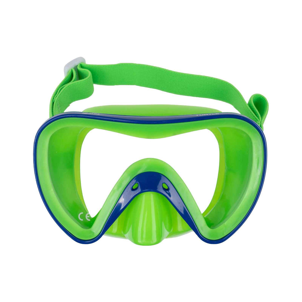 Schnorchelmaske Turtle Kinder Blau-Grün 8-14 Jahre Mares 411249SCBLGN