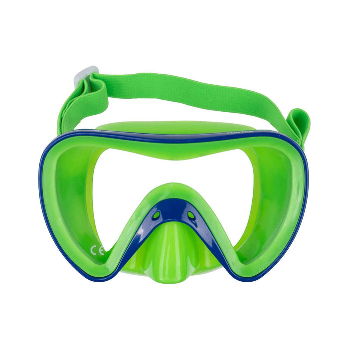 Schnorchelmaske Turtle Kinder Blau-Grün 8-14 Jahre Mares 411249SCBLGN