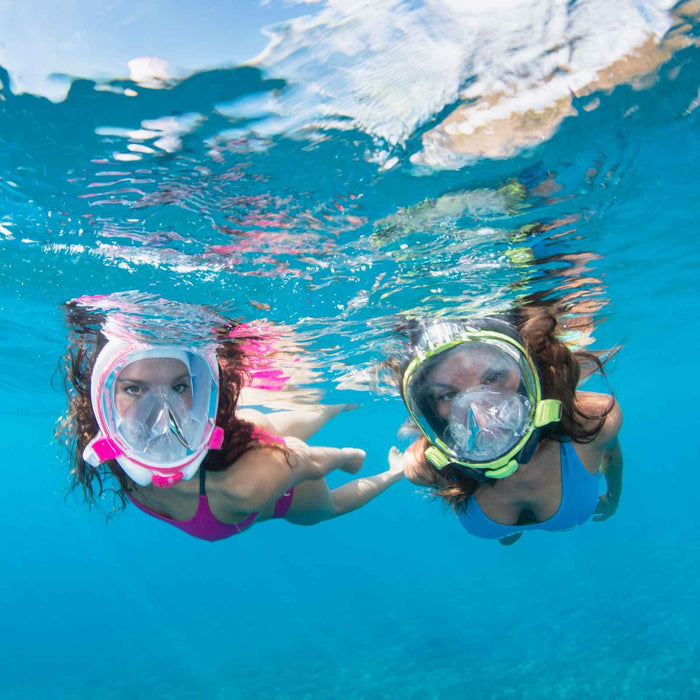 Máscara integral de snorkel Sea Vu Dry+ Lima-Ahumado L-XL Mares 411260LXLLMSK