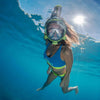 Máscara integral de snorkel Sea Vu Dry+ Lima-Ahumado L-XL Mares 411260LXLLMSK