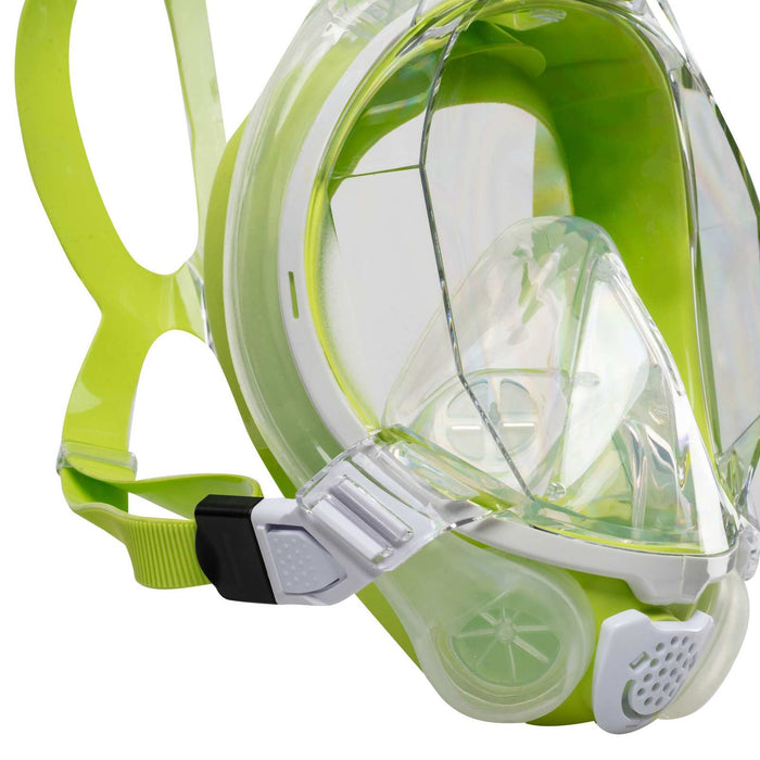 Schnorchel-Vollgesichtsmaske Sea Vu Dry+ Weiß-Limette SM Mares 411260SMWHLM