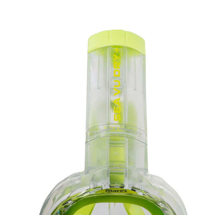 Schnorchel-Vollgesichtsmaske Sea Vu Dry+ Weiß-Limette SM Mares 411260SMWHLM