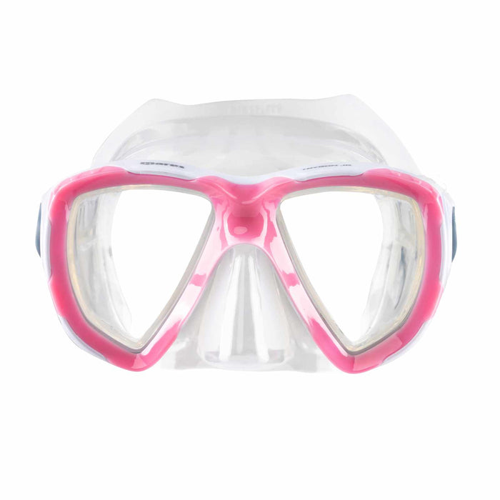 Schnorchelmaske Trygon Kinder Pink-Weiß 8-14 Jahre Mares 411264PKWCL