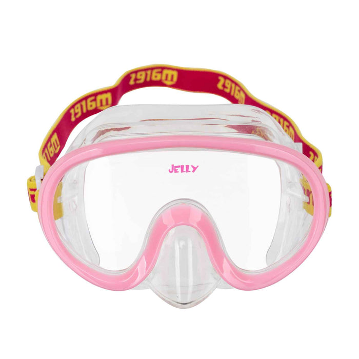 Schnorchelmaske Jelly Kinder Pink-Gelb-Klar 4-7 Jahre Mares 411265SCPKYCL