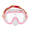 Schnorchelmaske Jelly Kinder Pink-Gelb-Klar 4-7 Jahre Mares 411265SCPKYCL