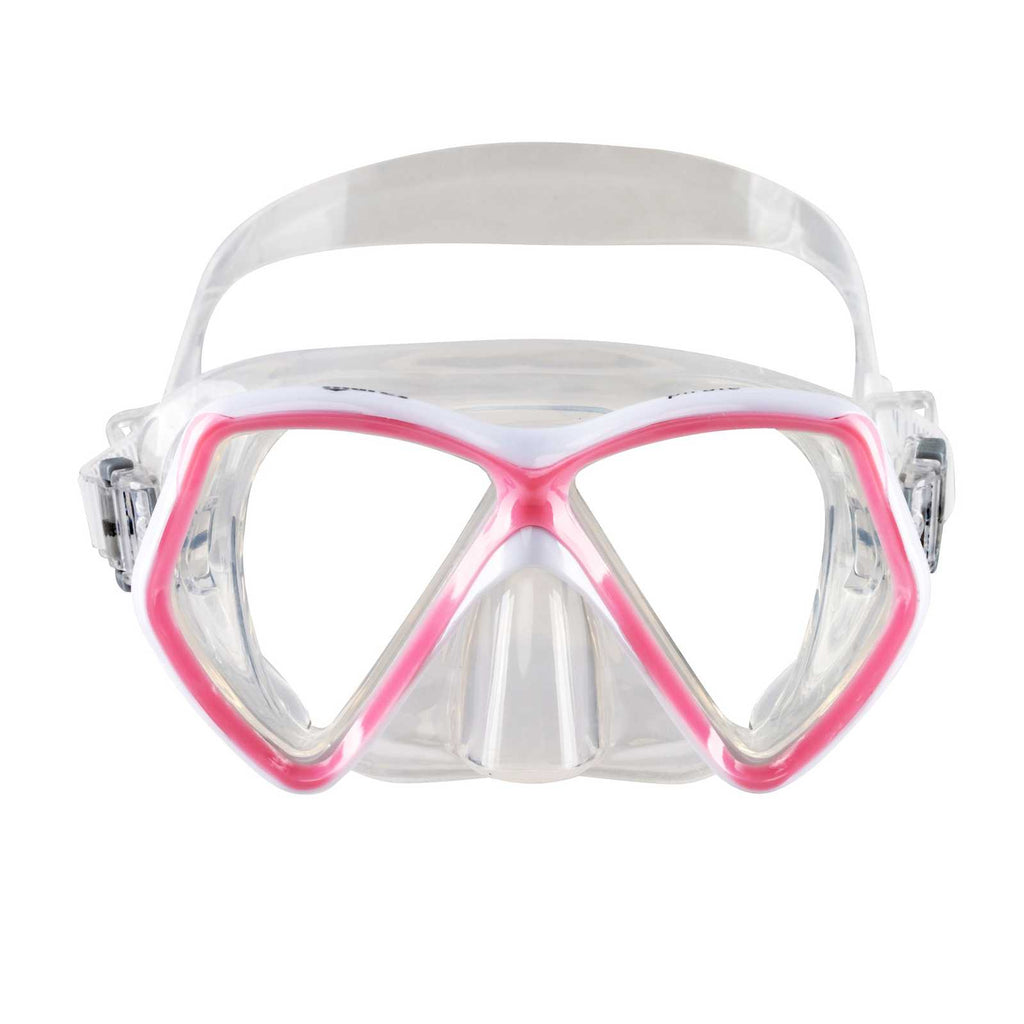 Masque de snorkeling Pirate Enfants Rose-Blanc-Transparent 8-14 ans Mares 411321SCPKWCL