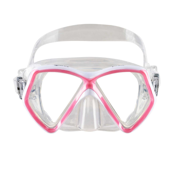 Masque de snorkeling Pirate Enfants Rose-Blanc-Transparent 8-14 ans Mares 411321SCPKWCL