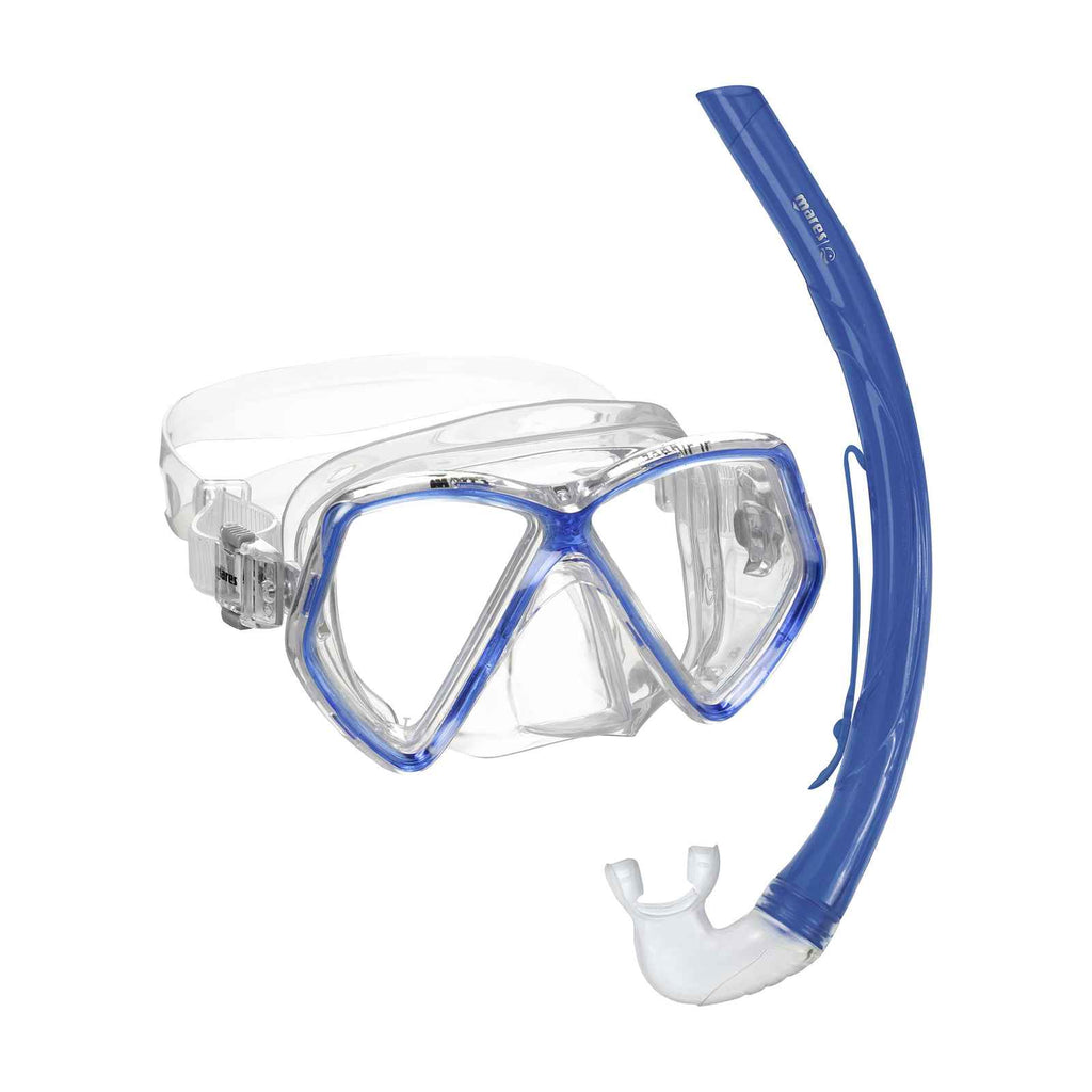 Schnorchelset Zephir Kinder Reflex-Blau 8–14 Jahre Mares 411730GURBLCL
