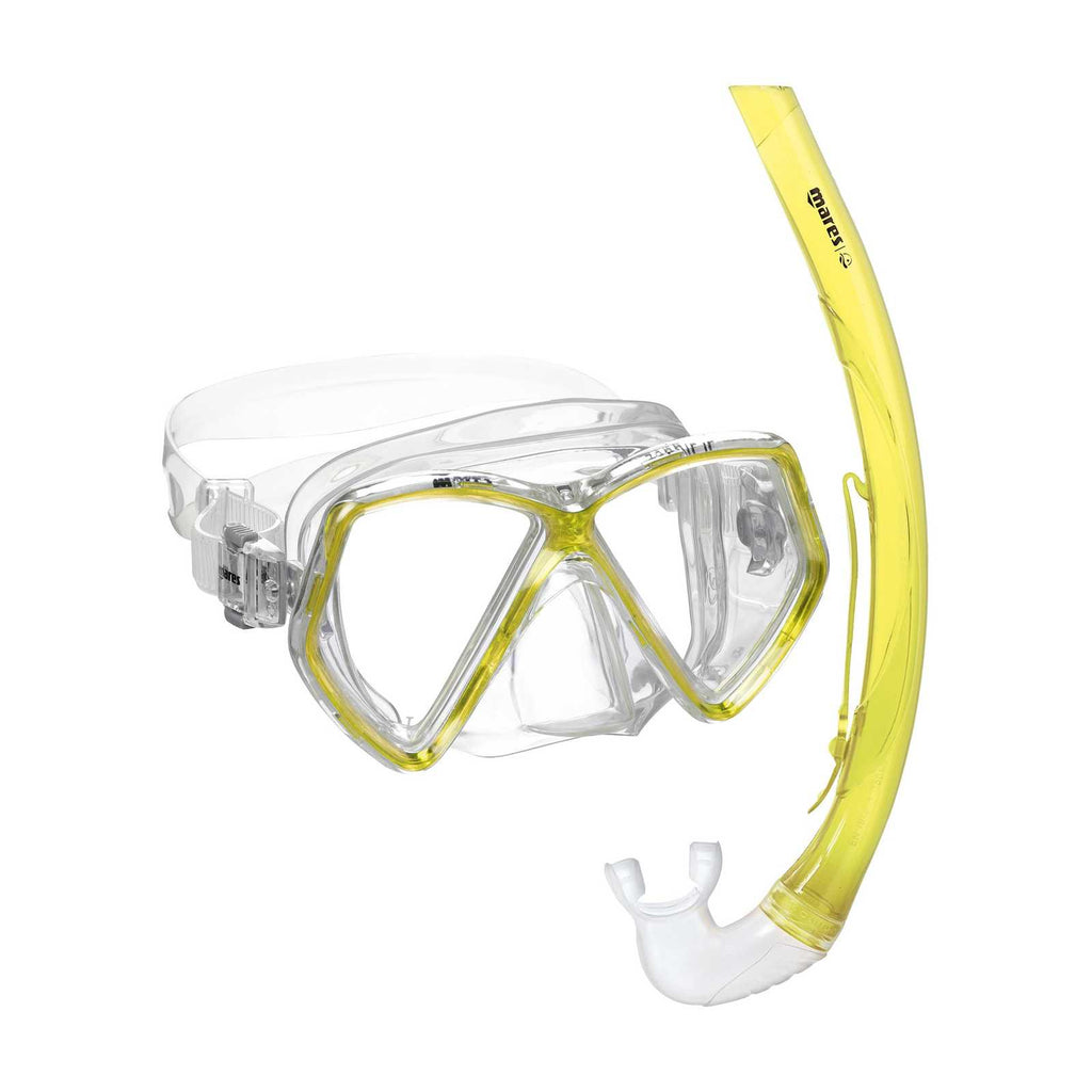Schnorchelset Zephir Kinder Reflex-Gelb-Klar 8–14 Jahre Mares 411730GURYLCL