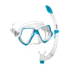Snorkelset Wahoo aqua-wit-transparant Mares 411745SFAQWCL