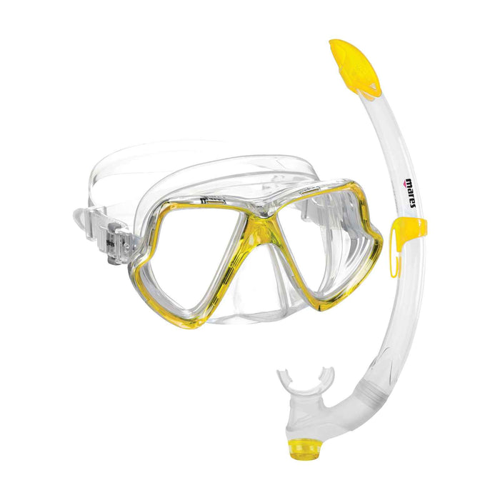 Schnorchelset Wahoo Reflex-Gelb-Klar Mares 411745SFRYLCL