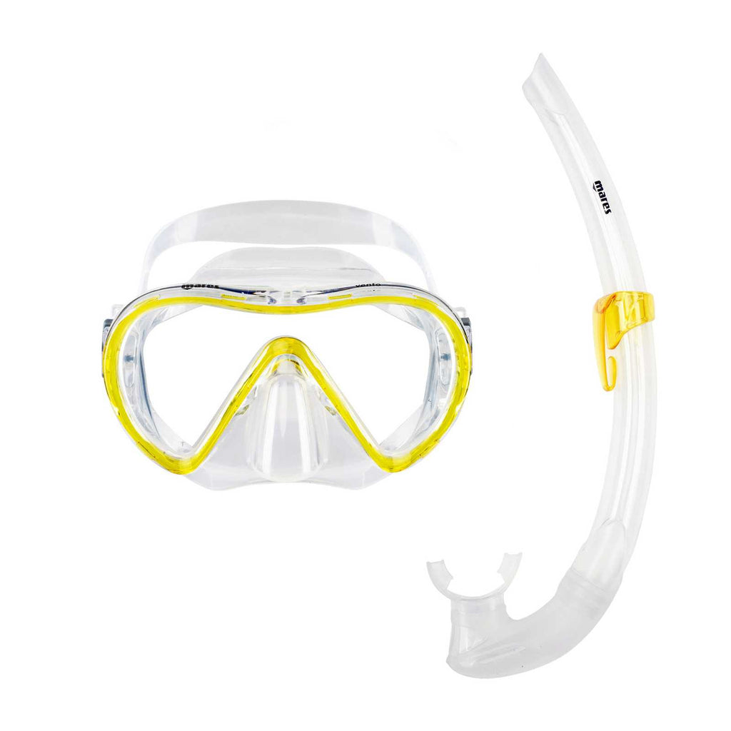 Schnorchelset Vento Reflex-Gelb-Klar Mares 411746SFRYLCL