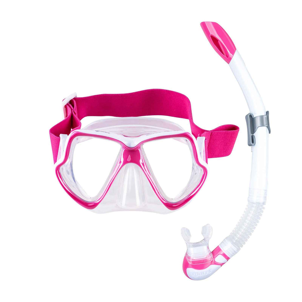 Schnorchelset Wahoo Neonpink-Weiß-Klar Mares 411779SFPKWCL