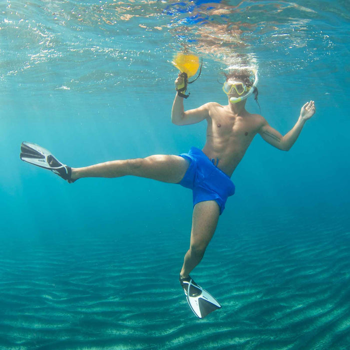 Kit de snorkeling Wahoo Néon Jaune-Blanc-Transparent Mares 411779SFYLWCL