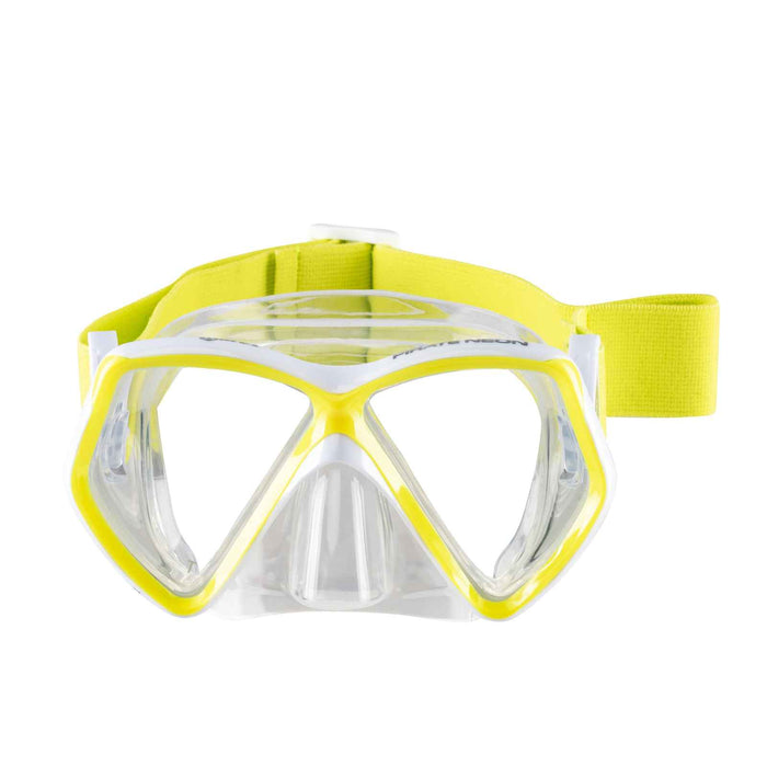 Schnorchel-Set Pirate Neon Kinder Gelb-Weiß-Klar 8-14 Jahre Mares 411788BBYLWCL