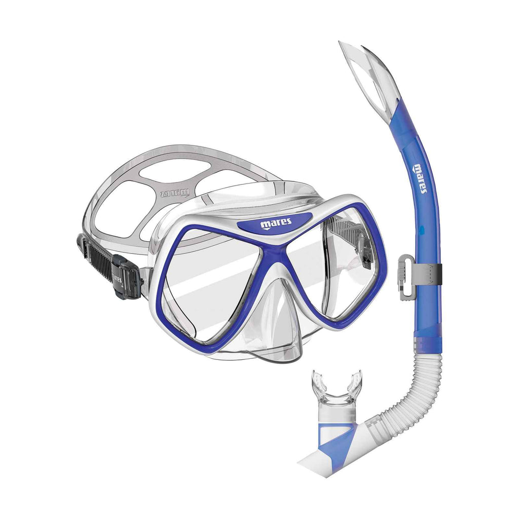 Schnorchelset Ridley Blau-Weiß-Klar Mares 411793SFBLWCL